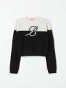 ミスブルマリン MISS BLUMARINE クルーネックジャンパー ニットウェア ガールズ ブラック Crew neck jumpers IF4038MS02P Black 関税 送料無料 ラッピング無料 2025AW gi