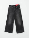 【三連休限定1000円OFF】 ディーゼル DIESEL レギュラーフィットジーンズ デニム ガールズ ブラック Regular fit jeans J01852KXBMI Black 関税 送料無料 ラッピング無料 2025AW gi