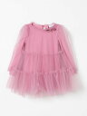 モナリザ MONNALISA ロングドレス ドレス ガールズ Long dresses 17D900T9945 Blush Pink 関税 送料無料 ラッピング無料 2025AW gi