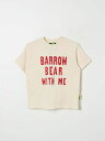 バロウキッズ BARROW KIDS ロングスリーブTシャツ Tシャツ ボーイズ ベージュ Long sleeve t-shirts F4BKJUTH073 Cream 関税 送料無料 ラッピング無料 2025AW gi