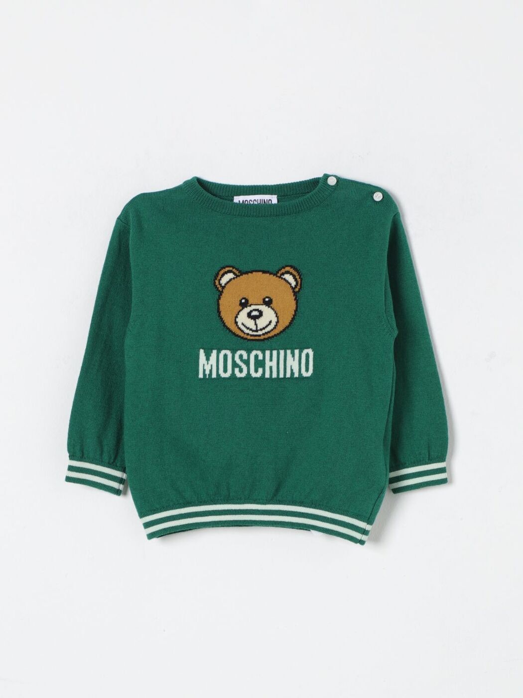 ⥹ MOSCHINO T ȥåץ ٥ӡ˥å ꡼ T-shirt MYW00JLHE43 Green  ...