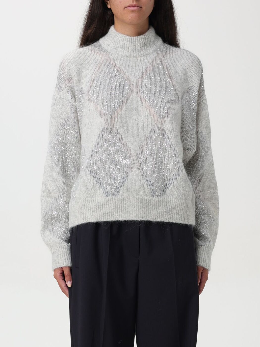 ֥ͥͥ BRUNELLO CUCINELLI  ˥åȥ ǥ Knitwear MCM518804 Pearl...