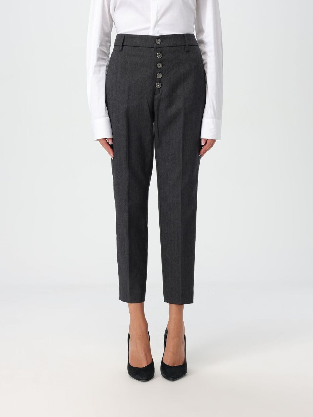 ɥå DONDUP ܥ ѥ ǥ 졼 Trousers DP576FS0283DXXX Grey  ̵ ...