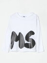 【本日ポイント4倍!!】 エムエスジーエム MSGM KIDS Tシャツ トップス ベビーユニセックス ホワイト T-shirt F4MSUNTH266 White 関税 送料無料 ラッピング無料 2025AW gi