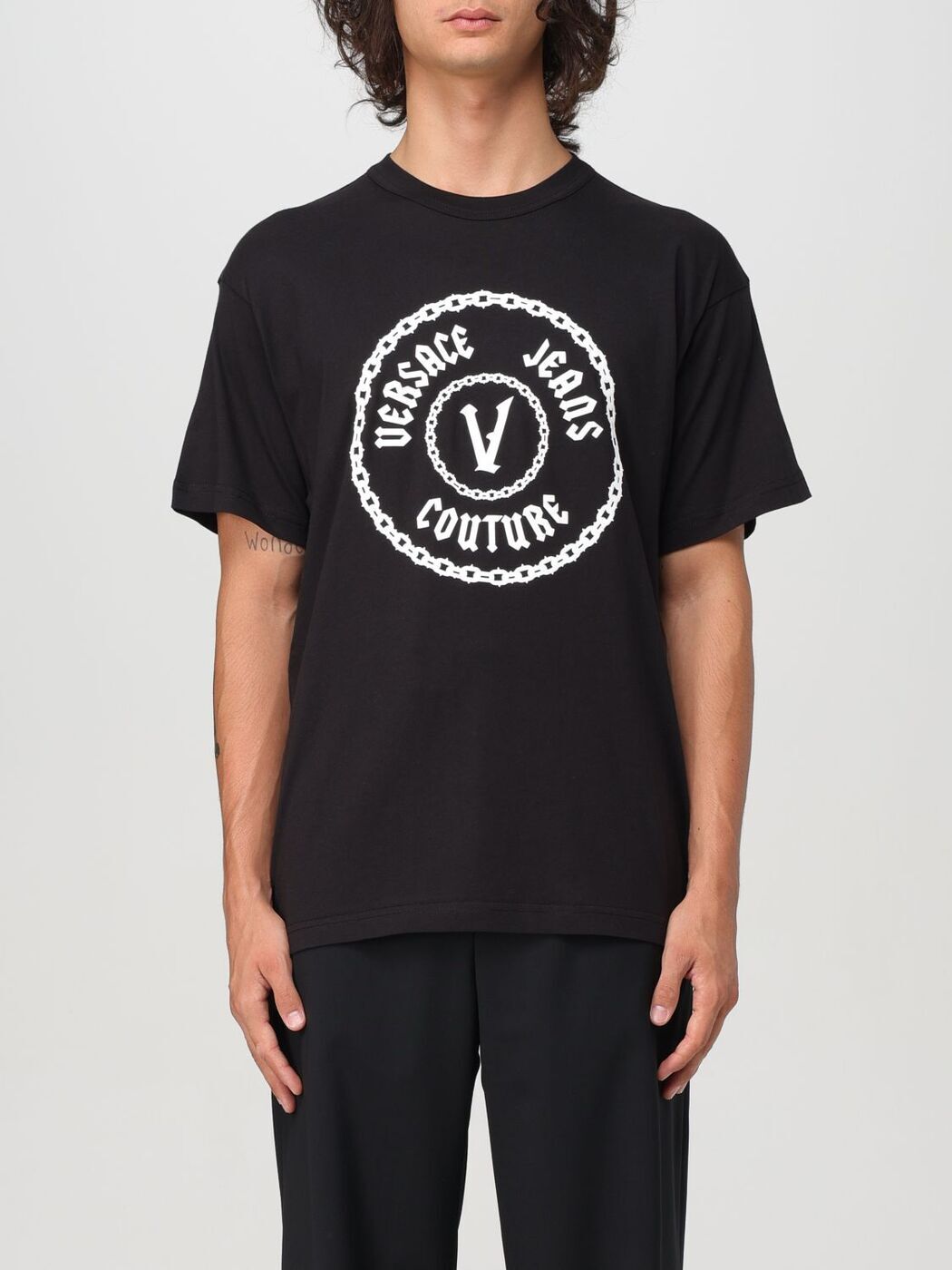 륵  塼 VERSACE JEANS COUTURE T  ֥å T-shirts 77GAHT0...