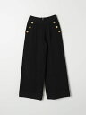 【1000円OFFクーポン配布中!!】 バルマン BALMAIN ズボン パンツ ガールズ ブラック Trousers BV6B70Z2501 Black 関税 送料無料 ラッピング無料 2025AW gi