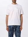 【15,000円以上1,000円OFF!!】 PALM ANGELS パーム エンジェルス ホワイト White Tシャツ メンズ 秋冬2023 PMAA092E23JER001 【関税・送料無料】【ラッピング無料】 gi