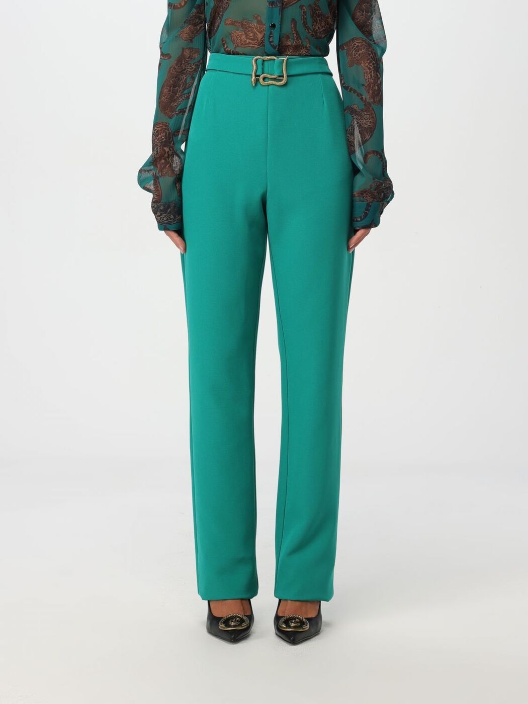 㥹  JUST CAVALLI ܥ ѥ ǥ ꡼ Trousers 77PAA131N0373 Green...