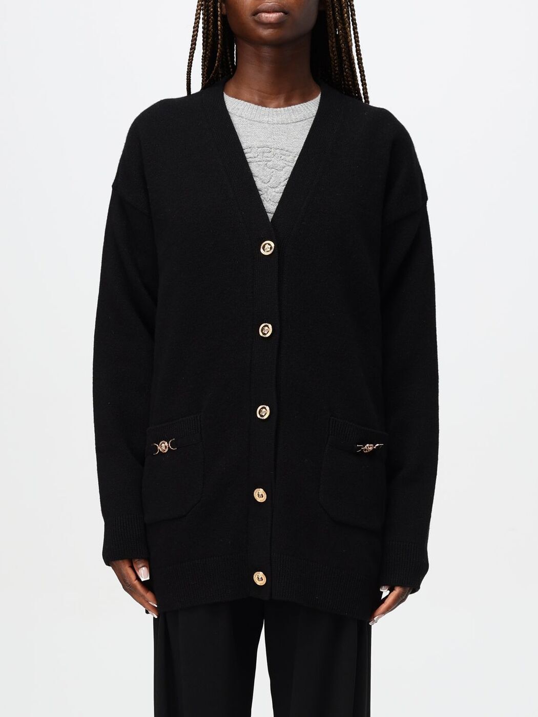 ݥȺ4!! 륵 VERSACE  ˥åȥ ǥ ֥å Knitwear 10140911...