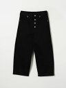 エムエムシックス メゾン マルジェラ MM6 MAISON MARGIELA レギュラーフィットジーンズ デニム ボーイズ ブラック Regular fit jeans M60451MM03S Black 関税 送料無料 ラッピング無料 2025AW gi