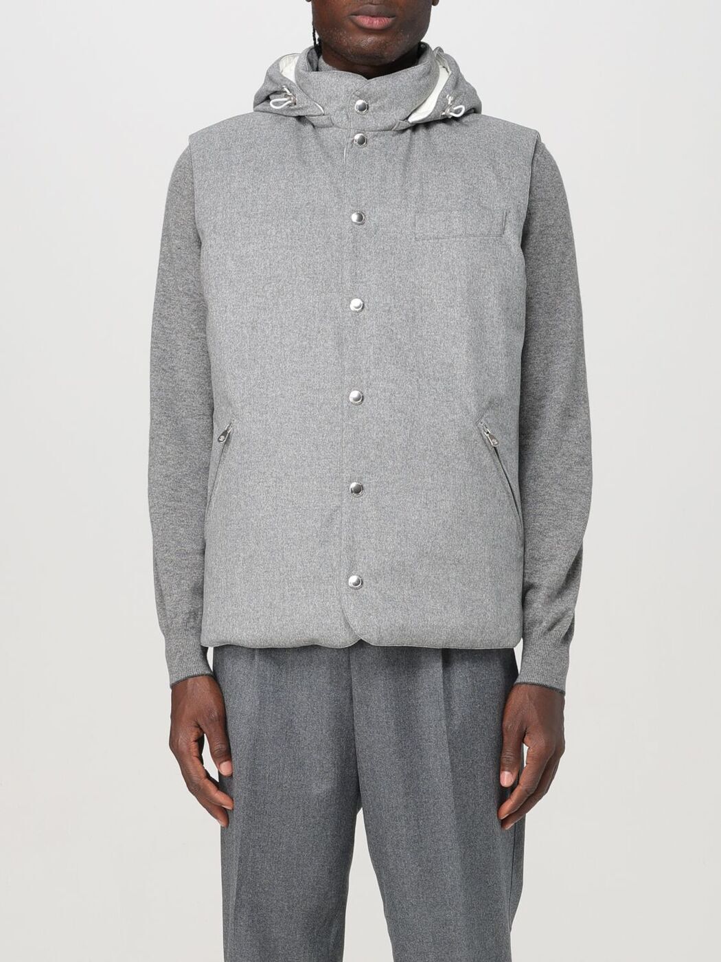֥ͥ ͥ BRUNELLO CUCINELLI  ٥  졼 Vests MM4631775 Grey  ...
