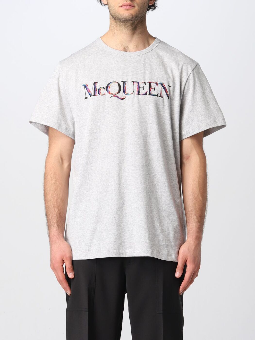 쥭 ޥå ALEXANDER MCQUEEN T  졼 T-shirts 759451QVZ32 Gre...