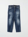 ディースクエアード DSQUARED2 レギュラーフィットジーンズ デニム ガールズ ブルー Regular fit jeans DQ0501D0AAK Blue 関税 送料無料 ラッピング無料 2025SS gi