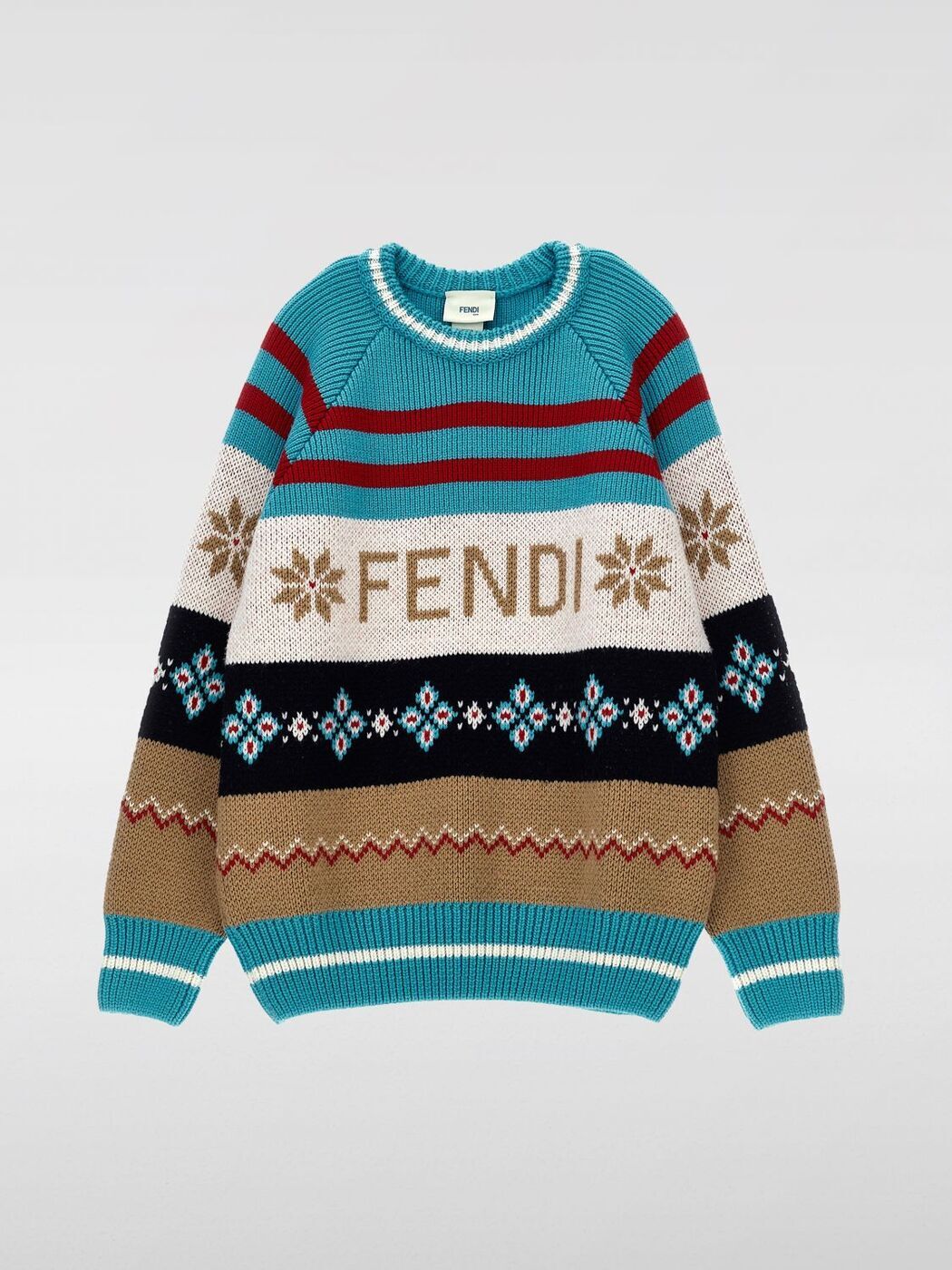 ڥ֥åե饤ǡݥ FENDI FENDI 롼ͥåѡ ˥åȥ ܡ ޥ顼 ꥹޥ Crew neck jumpers JUG181AS5E Multicolor  ̵ åԥ̵ 2025AW gi