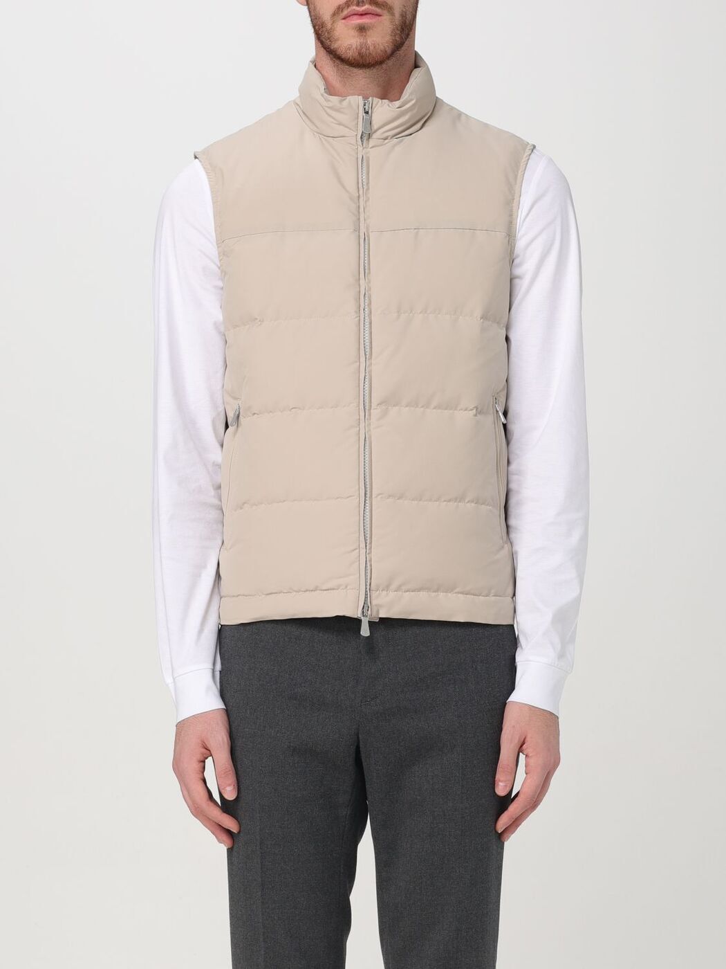 eleventy 【イレブンティ】 ストレッチウールシェル・ダウンベスト （Melange Light Grey） - IL MARE ONLINE  STORE ｜ イル・マーレ オンラインストア