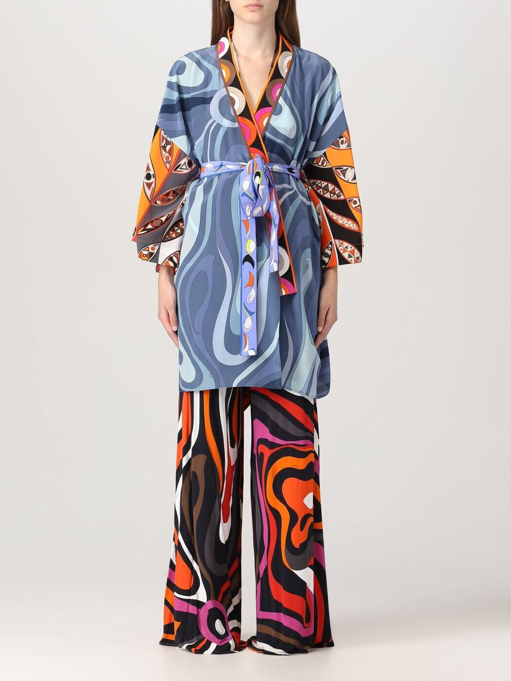 【本日5の付く日ポイント4倍!】 EMILIO PUCCI エミリオ プッチ ブルー Blue ドレス レディース 秋冬2023 3RRL203R763 【関税・送料無料】【ラッピング無料】 gi