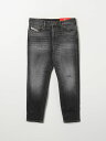 ディーゼル DIESEL レギュラーフィットジーンズ デニム ボーイズ ブラック Regular fit jeans J00981KXBMG Black 関税 送料無料 ラッピング無料 2025AW gi