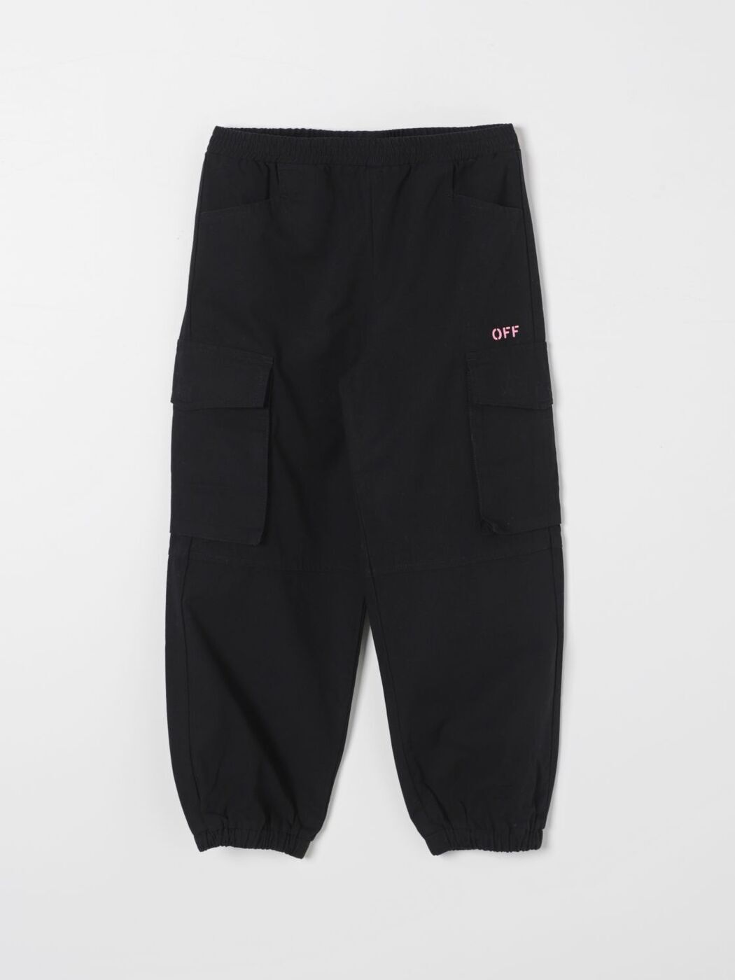 オフ ホワイト OFF-WHITE ズボン パンツ ガールズ ブラック Trousers OGCF0