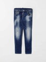 ディースクエアード DSQUARED2 レギュラーフィットジーンズ デニム ガールズ ブルー Regular fit jeans DQ0239D0AAF Denim 関税 送料無料 ラッピング無料 2025AW gi
