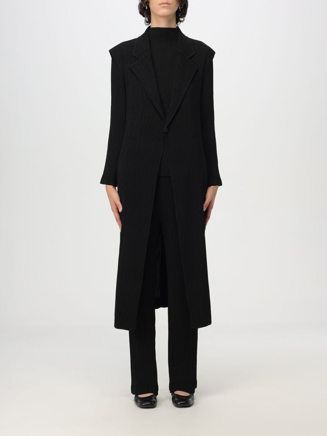 å ߥ䥱 ISSEY MIYAKE  ˥åȥ ǥ ֥å Knitwear IM48FE120 Black ...