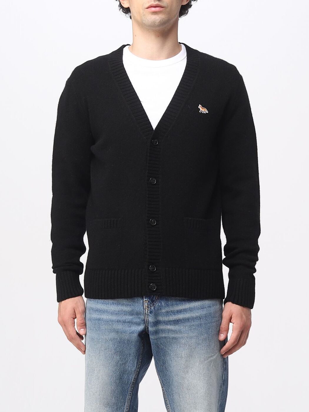 MAISON KITSUNE メゾン キツネ ブラック Black ニットウェア メンズ 秋冬2023 HM00501KT1006 【関税・送料無料】【ラッピング無料】 gi