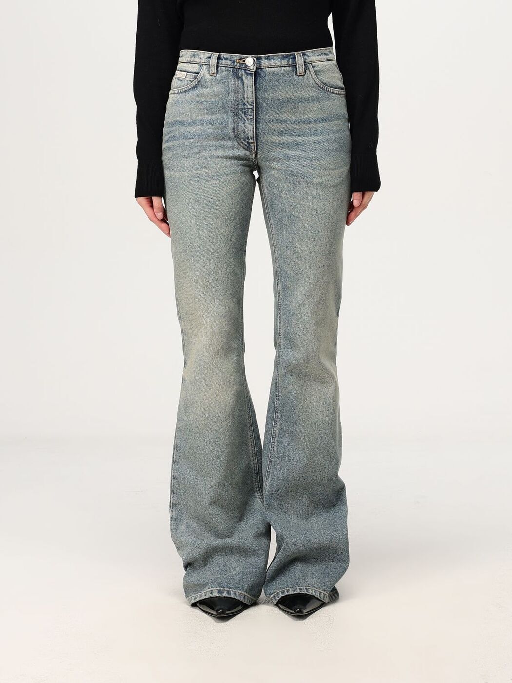 ݥȺ4!! 졼 COURREGES ǥ˥ ǥ ֥롼 Jeans 324DPA221DE0033 Blu...