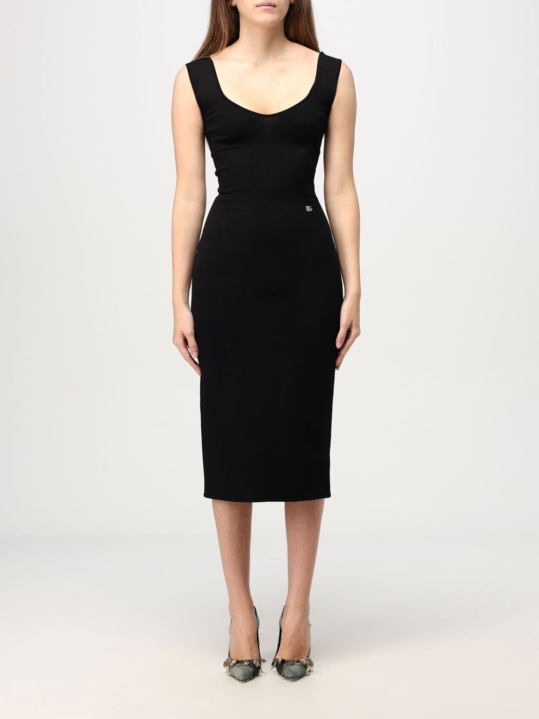 スーパーSALE開催!!全商品クーポン使えます!! ドルチェ&ガッバーナ DOLCE&GABBANA ワンピース ドレス レディース ブラック Dresses FXS10TJFMEV Black 関税 送料無料 ラッピング無料 2025AW giのサムネイル