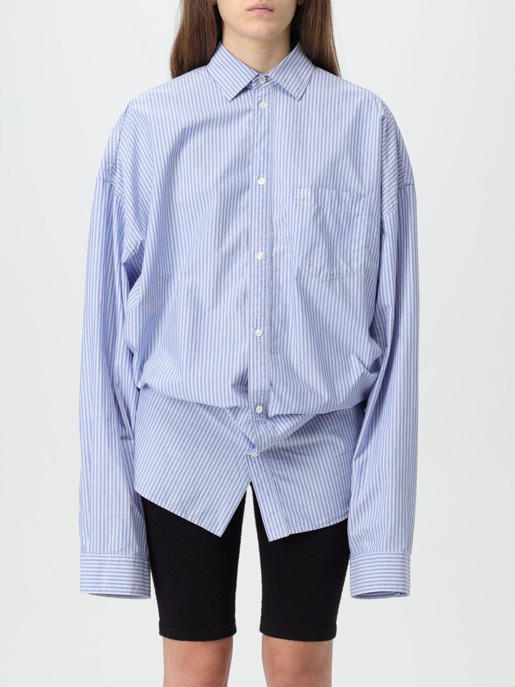1000OFF!! Х󥷥 BALENCIAGA  ǥ ֥롼 Shirts 809158TRM26 Bl...