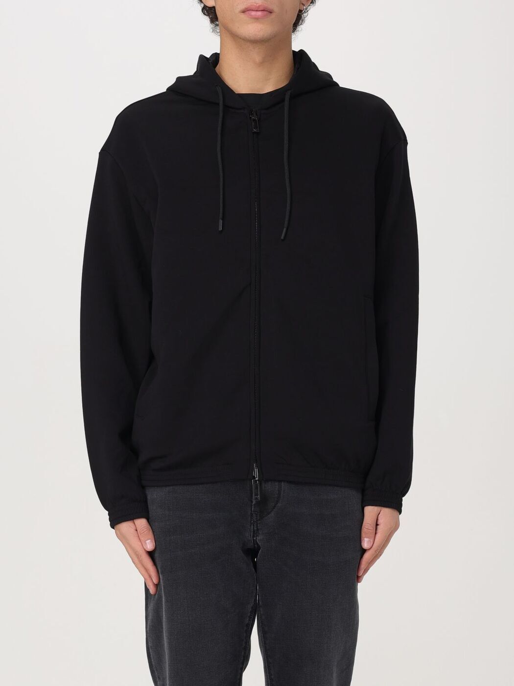 ݥꥪ ޡ EMPORIO ARMANI åȥ ȥ졼ʡ  ֥å Sweatshirts 6D1MD31...