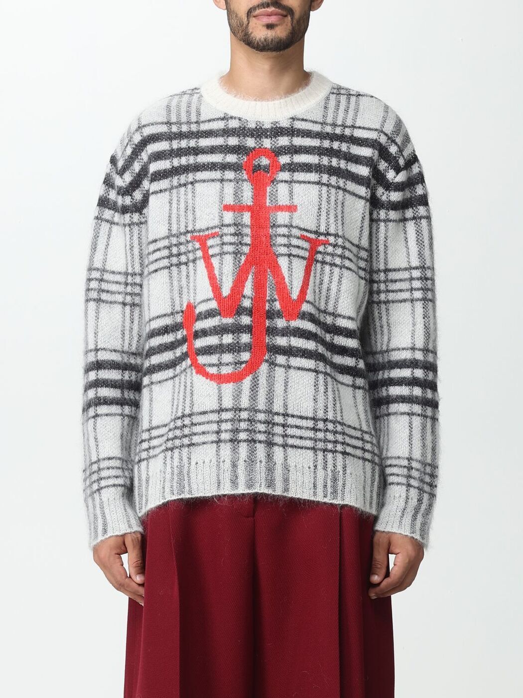  ֥塼  J.W. ANDERSON  ˥åȥ  ۥ磻 Knitwear KW0941YN0...