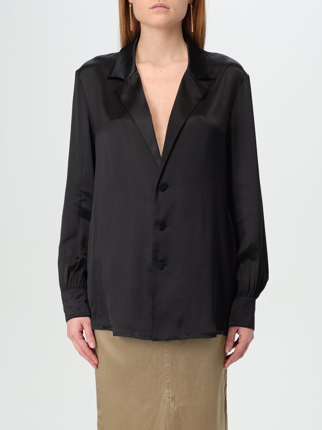   SAINT LAURENT PARIS  ǥ ֥å Shirts 799745Y900R Black ...