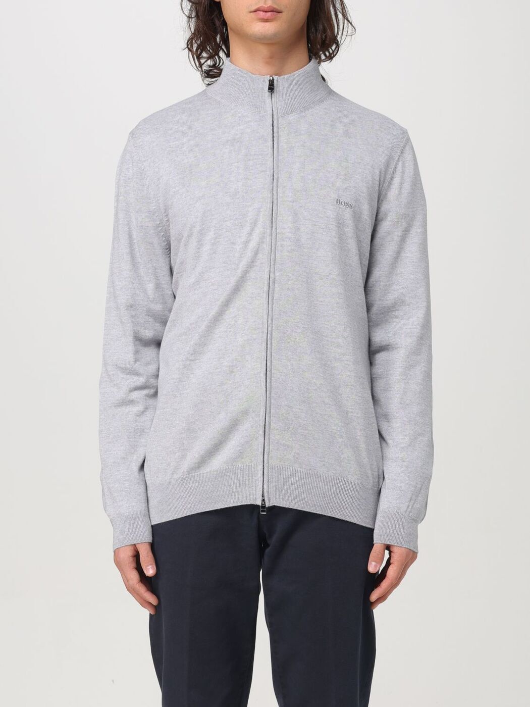 ܥ BOSS  ˥åȥ  졼 Knitwear 50476347 Grey  ̵ åԥ̵ 202...
