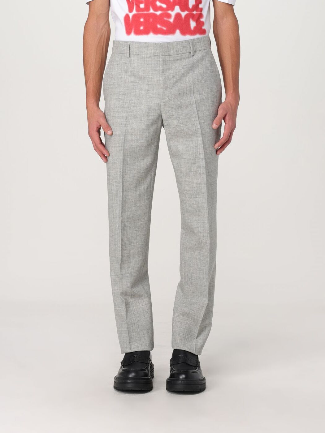 륵 VERSACE ܥ ѥ  졼 Trousers 10109821A11264 Grey  ̵ ...