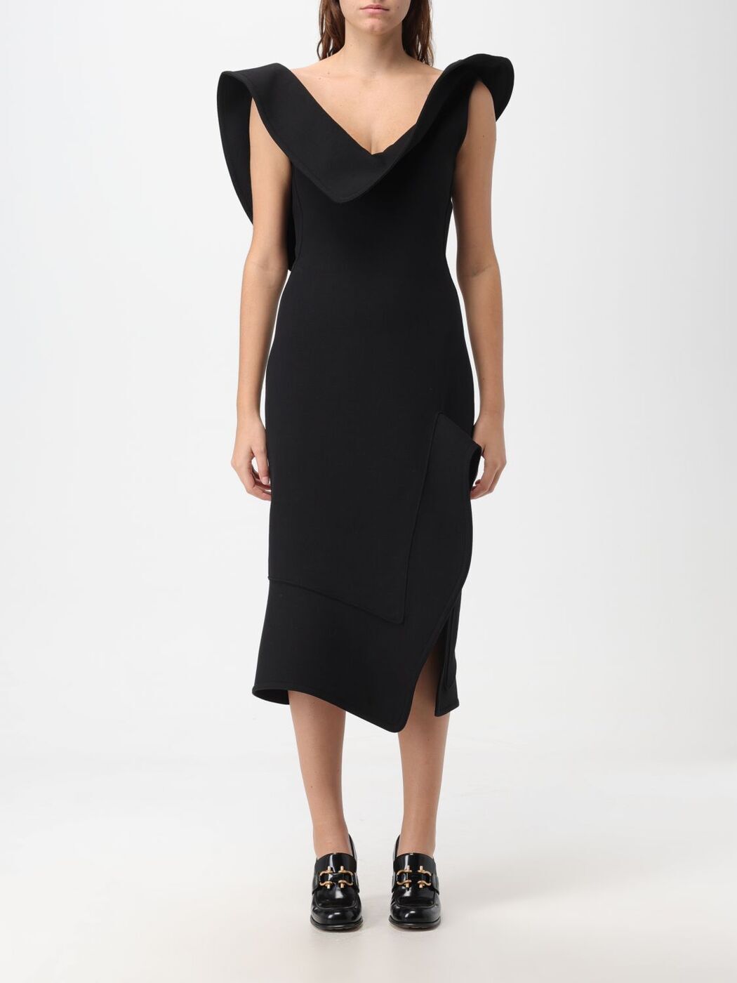 ܥåƥ ͥ BOTTEGA VENETA ԡ ɥ쥹 ǥ ֥å Dresses 756689 VKPH0 Bla...