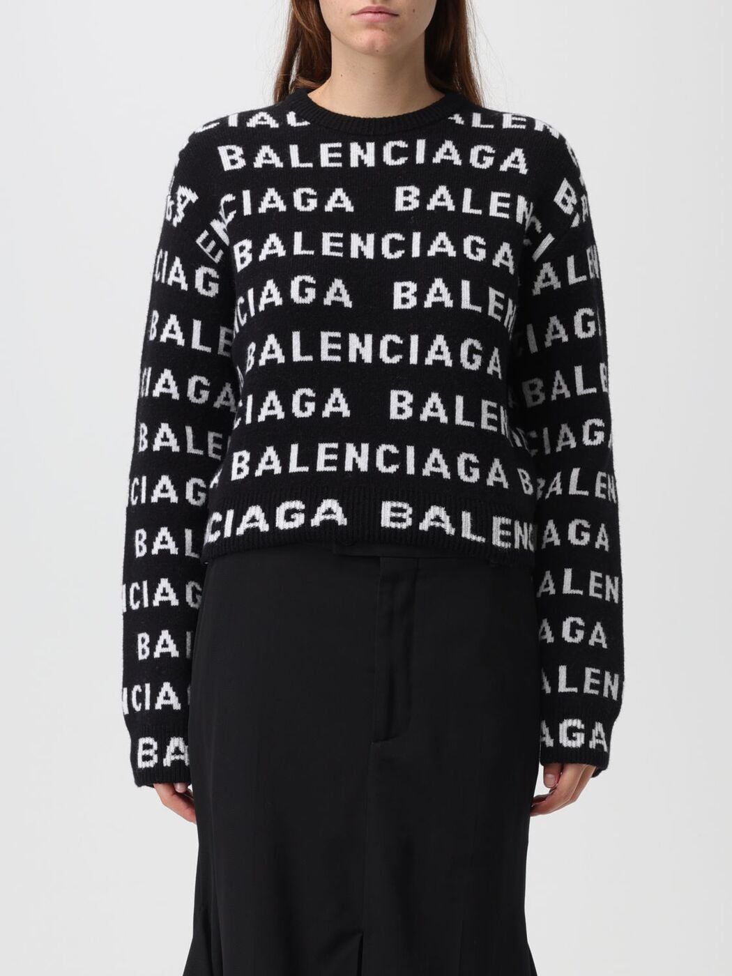 BALENCIAGA バレンシアガ ブラック Black トレーナー レディース 春夏2024 761591T1673 【関税・送料無..