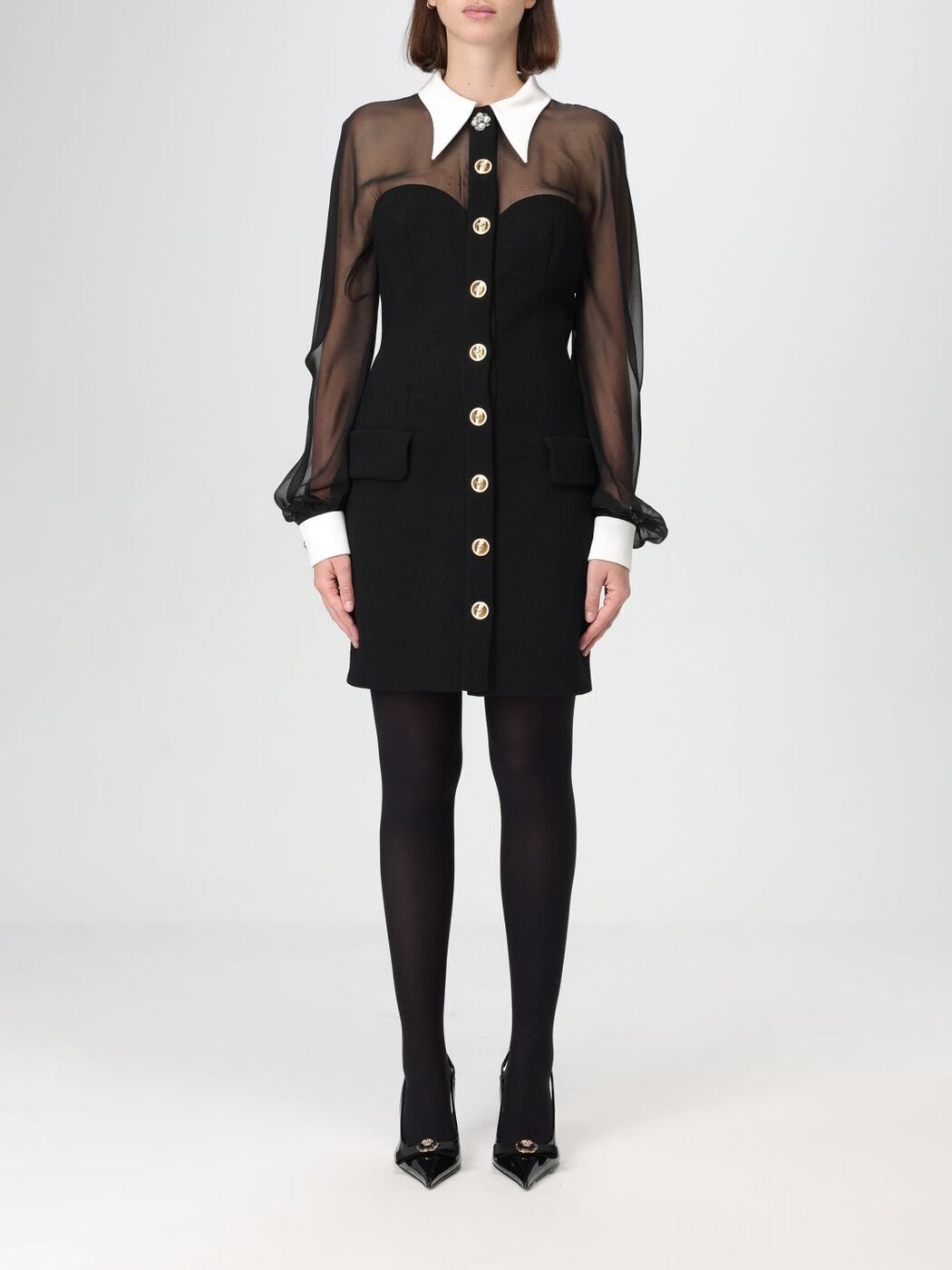 スーパーSALE開催!!全商品クーポン使えます!! ヴェルサーチ VERSACE ワンピース ドレス レディース ブラック Dresses 10166861A12255 Black 関税 送料無料 ラッピング無料 2025AW giのサムネイル