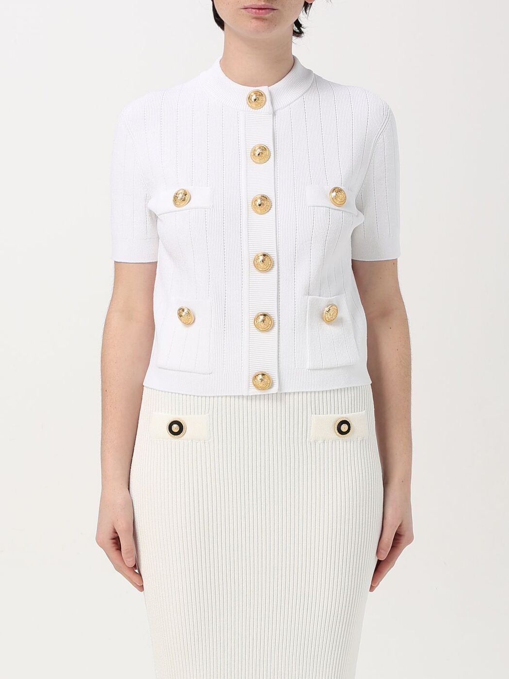 1000OFF!! Хޥ BALMAIN  ˥åȥ ǥ ۥ磻 Knitwear EF1KL023...
