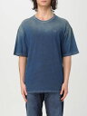 ディーゼル DIESEL Tシャツ メンズ ブルー T-shirts A161860GIAU Blue 関税 送料無料 ラッピング無料 2025SS gi