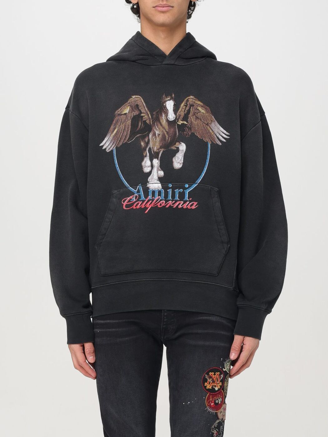 AMIRI ったピュアコットンテリークルーネックスウェットシャツ