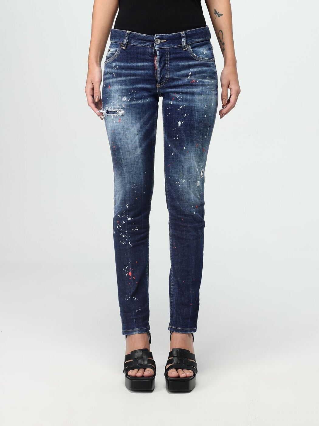 ݥȺ4!! ǥ DSQUARED2 ǥ˥ ǥ ֥롼 Jeans S75LB1013S30664...