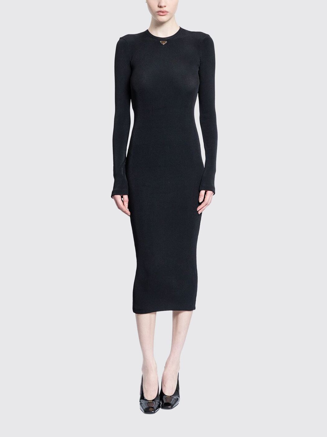ץ PRADA ԡ ɥ쥹 ǥ ֥å Dresses 3360316S9 Black  ̵ åԥ̵...
