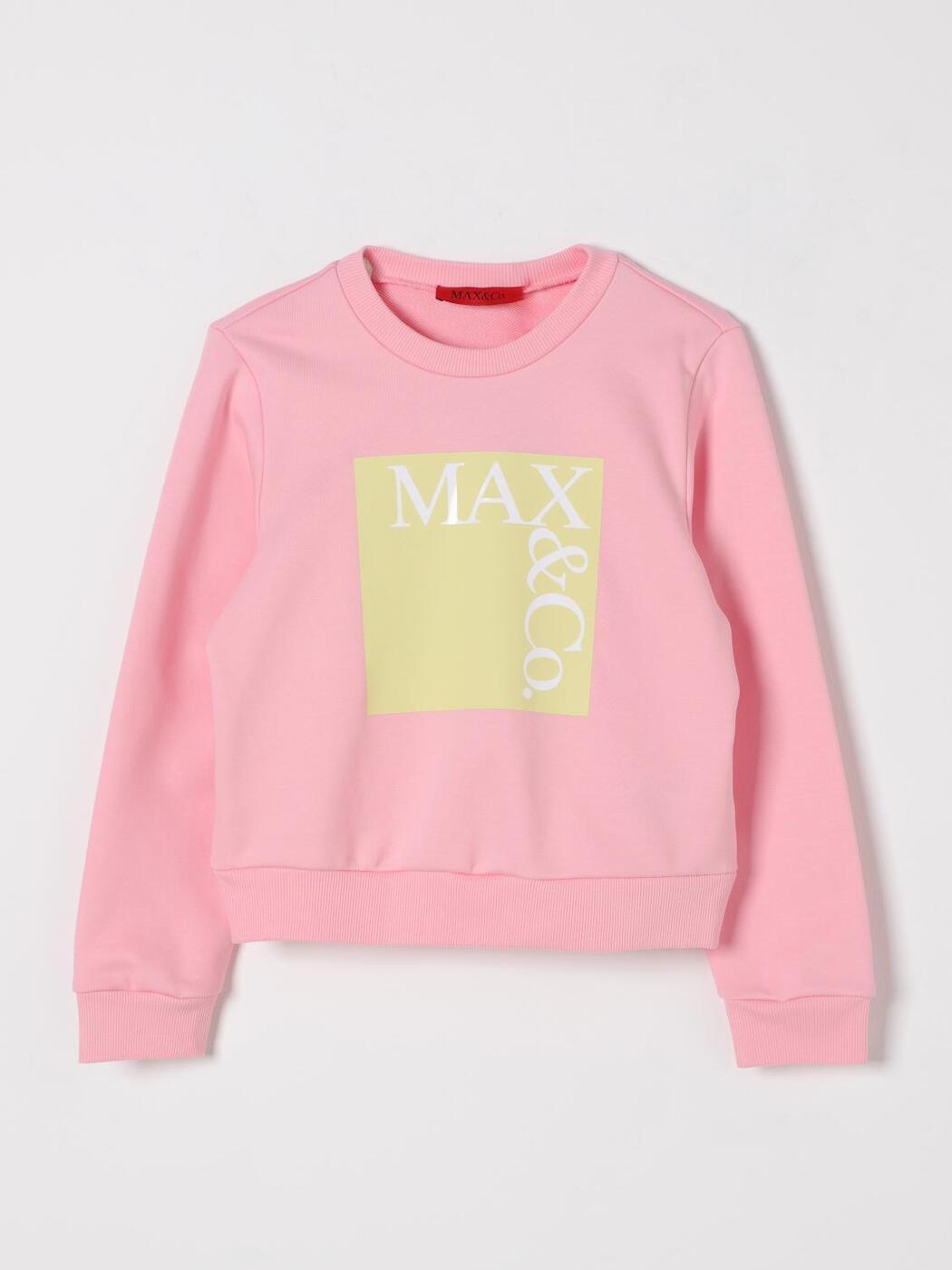 マックス アンド コー MAX&CO. KID クルーネックジャンパー ニットウェア ガールズ ピン