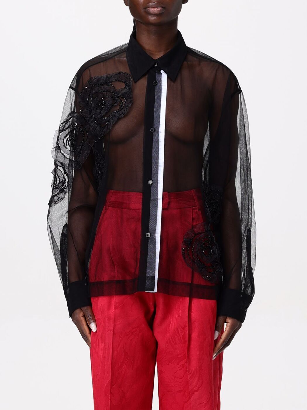 ݥ4!! DES PHEMMES  ǥ ֥å Shirts D103TR Black  ̵ ...