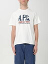 アーペーセー A.P.C. Tシャツ メンズ ホワイト T-shirts COHBUM26442 White 関税 送料無料 ラッピング無料 2025SS gi