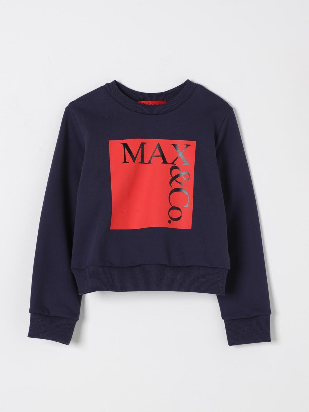 マックス アンド コー MAX&CO. KID クルーネックジャンパー ニットウェア ガールズ ブル