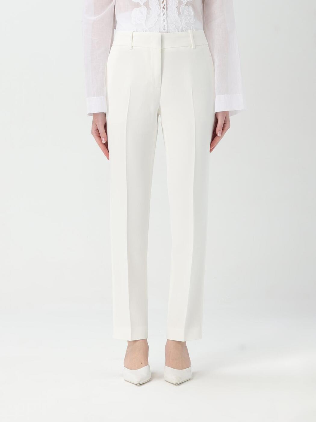 ޥ  ERMANNO SCERVINO ܥ ѥ ǥ ۥ磻 Trousers D466P300ILM White  ...