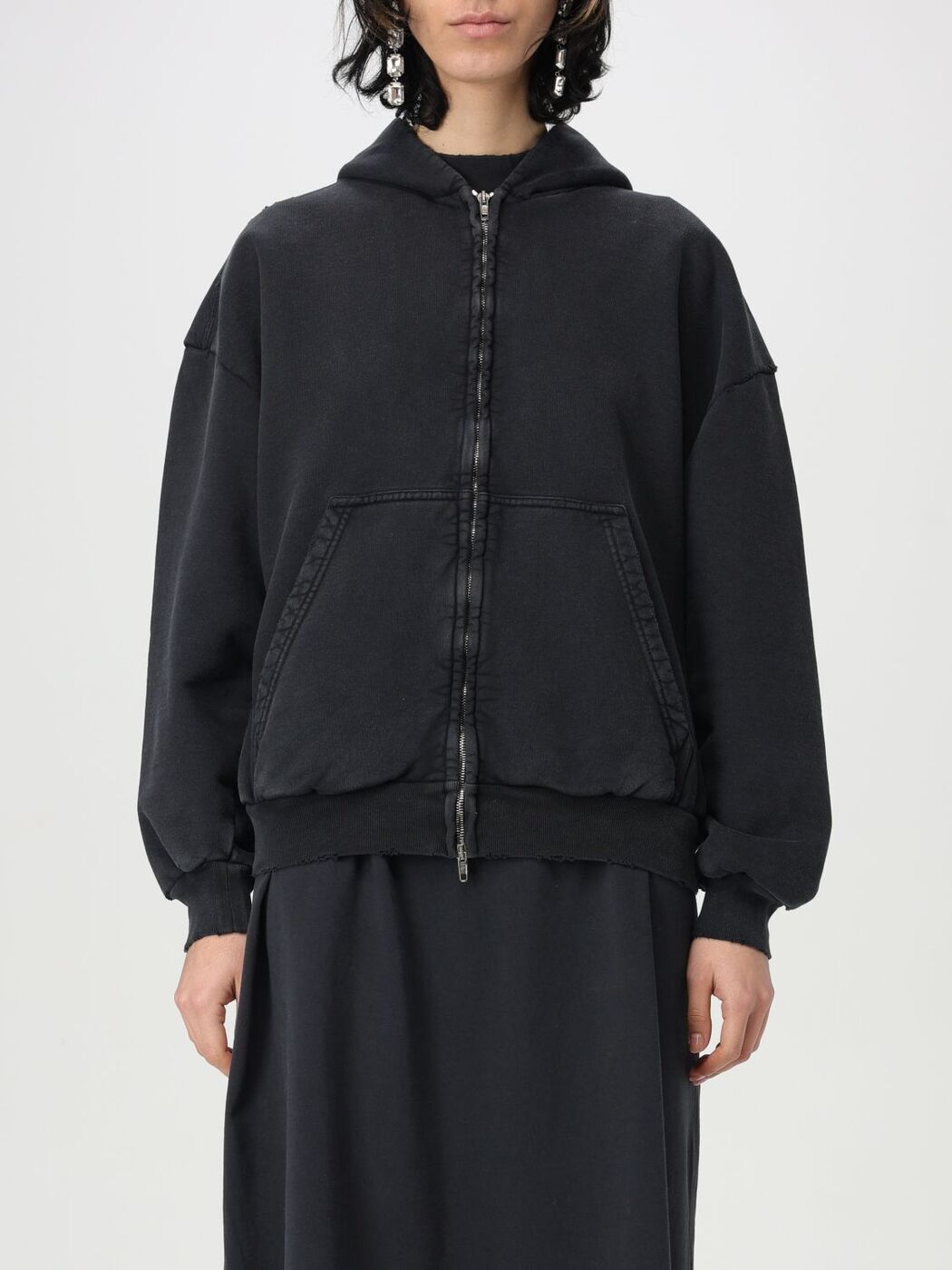 Х󥷥 BALENCIAGA ȥ졼ʡ ǥ ֥å Sweatshirts 803264TRVU1 Black  ̵ åԥ̵ 2025SS gi