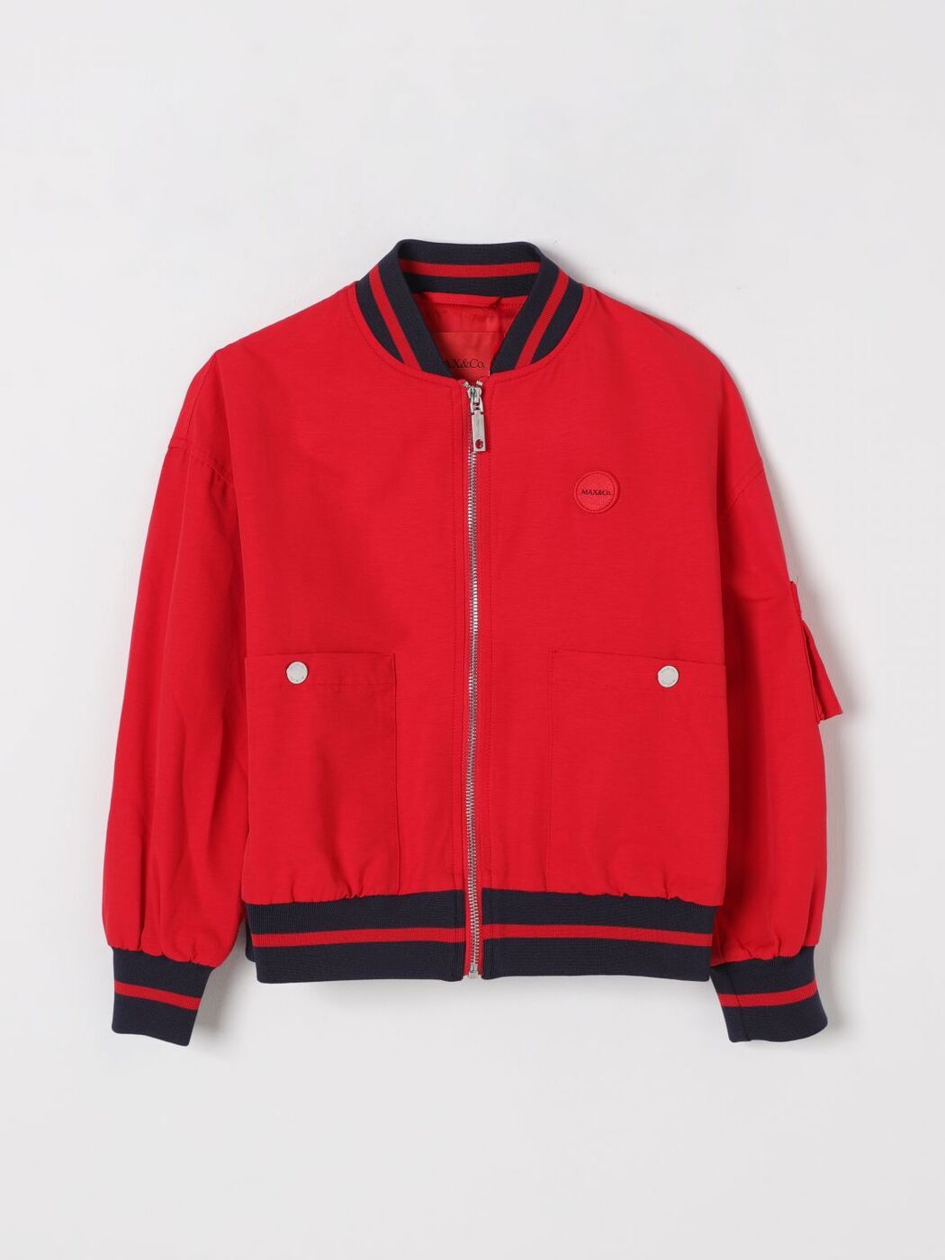 楽天BRANDSHOP・クラージュ楽天市場店【土日限定1000円OFF!!】 マックス アンド コー MAX&CO. KID バイカージャケット ジャケット ガールズ レッド Biker jackets MX0149MX003 Red 関税 送料無料 ラッピング無料 2025SS gi