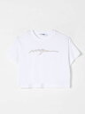 エムエスジーエム MSGM ロングスリーブTシャツ Tシャツ ガールズ ホワイト Long sleeve t-shirts S5MSJGTH219 White 関税 送料無料 ラッピング無料 2025SS gi