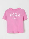 エムエスジーエム MSGM ロングスリーブTシャツ Tシャツ ガールズ ピンク Long sleeve t-shirts S5MSJUTH063 Pink 関税 送料無料 ラッピング無料 2025SS gi